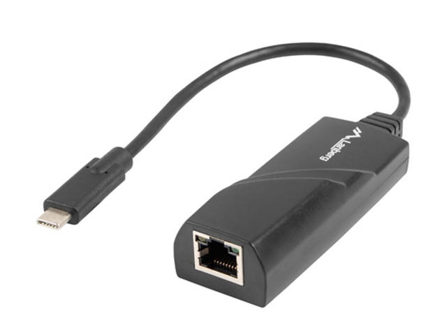 Кабели и Адаптери Lanberg USB Type-C to RJ-45 adapter