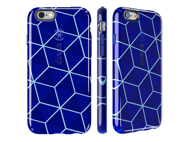 Калъфи Speck iPhone 6S Candyshell Inked Stacked Cube Blue/Raincoat Blue