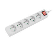 Разклонители Lanberg power strip 1.5m, 5 socket White