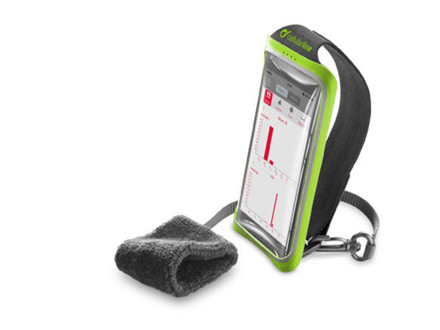 Калъфи Cellularline спортен калъф за телефон, до 5.2", в черно