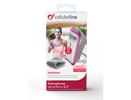 Калъфи Cellularline спортен калъф за телефон, до 5.2", в розово