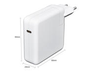 Захранвания за лаптопи Makki зарядно за лаптоп заместител Laptop Adapter Apple - 87W TYPE-C With USB-C Cable