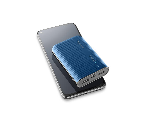 Външни батерии Cellularline Power Tank 10000 mAh, в синьо