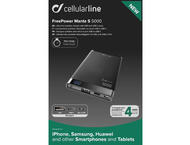 Външни батерии Cellularline Manta S 5000mAh USB-C, в черно