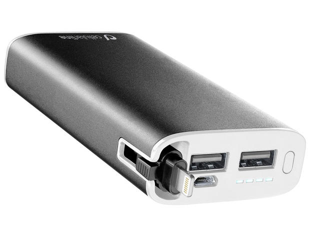 Външни батерии Cellularline Unique Design за Apple устройства, 6700mAh, черна