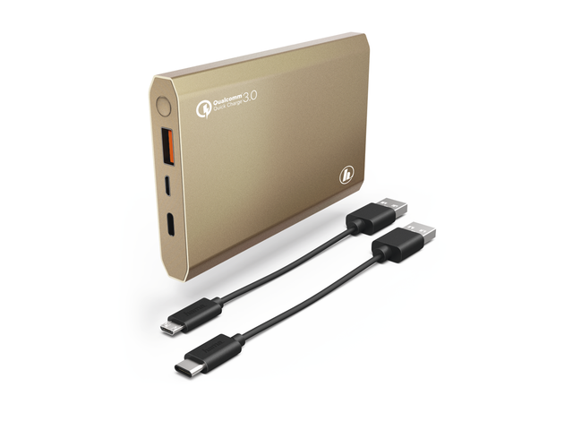 Външни батерии Hama "PA12" Power Pack, 12000 mAh, в златисто