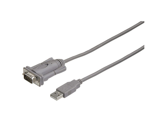 Кабели и Адаптери Hama USB to Serial Converter, 2.0 m, grey