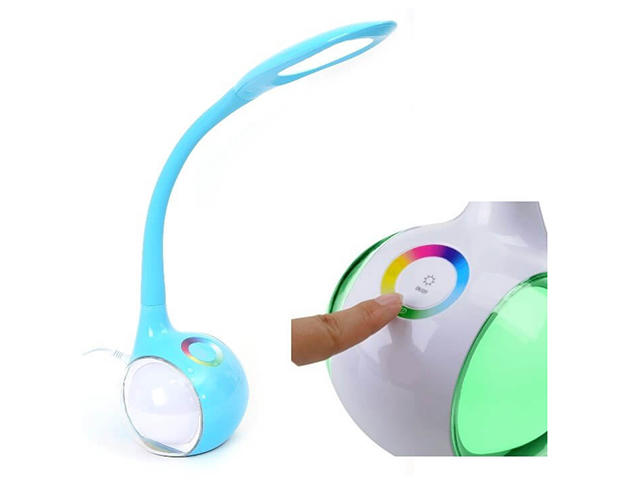Smart Home Platinet Desk Lamp 7W + Night Lamp (син)