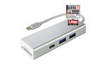 USB Хъб Hama USB 3.1 Type-C Hub 1:3 "Aluminium", 2 x USB-A, USB-C, Card Reader