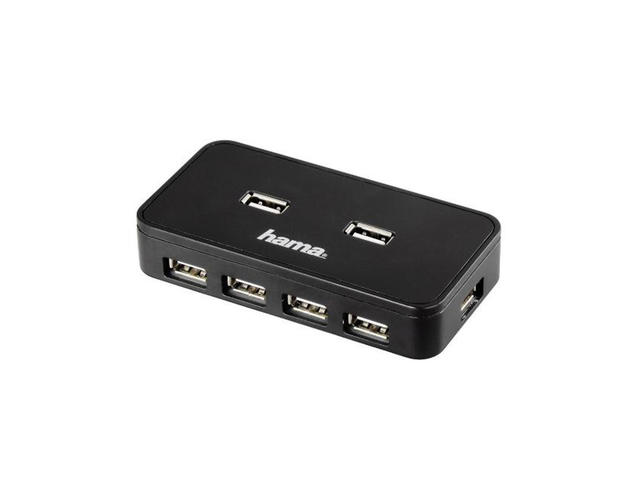 USB Хъб Hama USB хъб 7-портов, със захранване