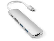 USB Хъб Satechi USB-C Multiport Adapter V2, в сребристо