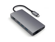 USB Хъб Satechi USB-C Aluminum Multiport 4K Adapter v2, тъмносив
