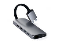 USB Хъб Satechi TYPE-C Dual Multimedia Adapter - Space Gray