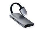 USB Хъб Satechi TYPE-C Dual Multimedia Adapter - Space Gray