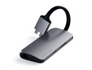USB Хъб Satechi TYPE-C Dual Multimedia Adapter - Space Gray