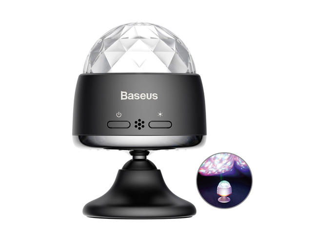 Smart Home Baseus Car Crystal Magic Ball Disco Light (черен)