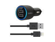 Зарядни устройства Belkin Dual зарядно за кола с отделен Lightning кабел