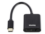 Кабели и Адаптери HAMA 2 в 1 адаптер USB-C към 3.5 мм жак и USB-C