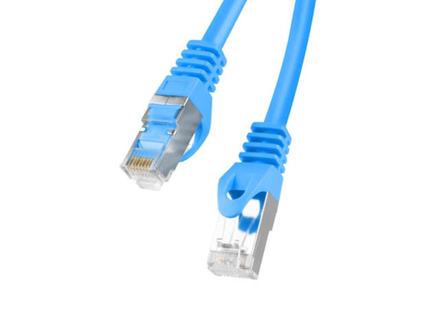 Кабели и Адаптери Lanberg CAT.6 FTP Patch Cable 1m, в синьо