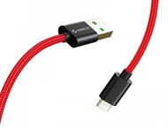 Кабели и Адаптери Orico кабел Cable - USB 2.0 Type A to Type-C 1m, 5A Fast Charging, Kevlar Braided - KAC-10-RD