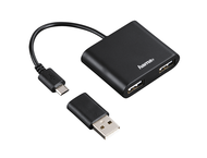 USB Хъб Hama Hub 54140 USB 2.0, в черно