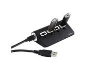 USB Хъб Hama Hub On/Off Switch USB 2.0, в черно