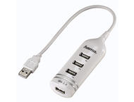 USB Хъб Hama USB 2.0, 4-портов хъб 39776, в бяло