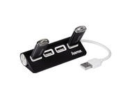 USB Хъб Hama Hub 12177 USB 2.0, в черно