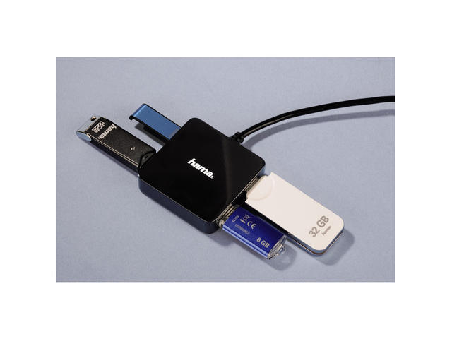 USB Хъб Hama Hub USB 2.0, в черно