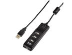 USB Хъб Hama Hub 54590 On/Off Switch USB 2.0, в черно 