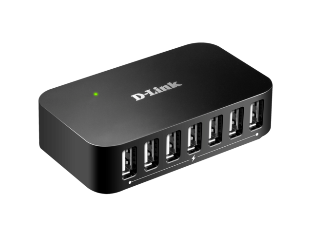 USB Хъб D-Link 7-портов USB 2.0 хъб