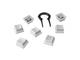 Джаджи Капачки за механична клавиатура HyperX Pudding White Double Shot PBT Keycap Set upgrade kit