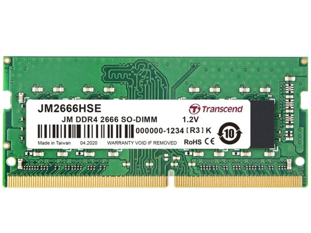 Оперативна памет 32GB DDR4 2666MHz Transcend SO-DIMM CL19 (JetRam)