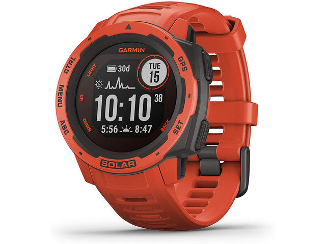 Смарт часовници Garmin Instinct Solar Flame Red