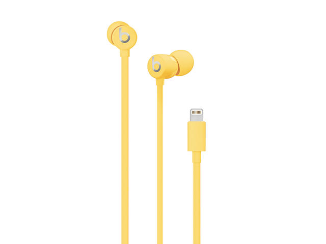 Слушалки Beats urBeats3, Yellow с Lightning конектор