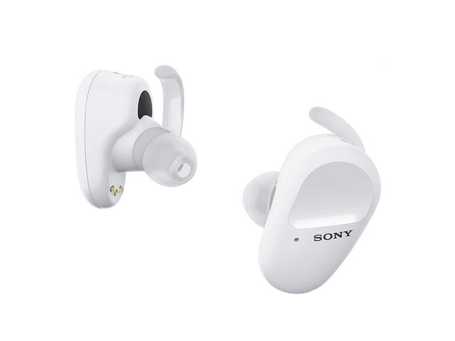 Слушалки Sony WF-SP800N, в бяло
