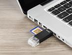 Джаджи Hama "Basic" USB 2.0 OTG Cardreader, SD/microSD, black 
