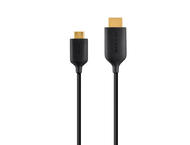 Кабели и Адаптери Belkin UltraThin Mini-HDMI/HDMI кабел: 0.9м