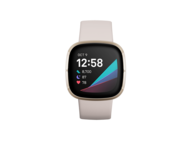 Смарт часовници Fitbit Sense Lunar White/Soft Gold Stainless Steel