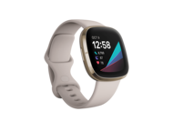 Смарт часовници Fitbit Sense Lunar White/Soft Gold Stainless Steel