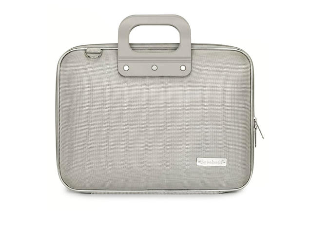 Чанти за Лаптопи Bombata Mediobombata Nylon 13 - 14 inch - grey-sliver