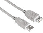 Кабели и Адаптери Hama USB 2.0 удължителен кабел 1.50 метра