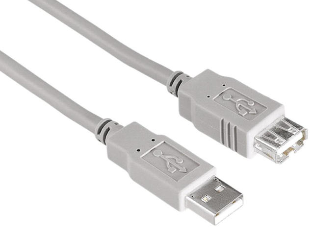 Кабели и Адаптери Hama USB 2.0 удължителен кабел 1.50 метра