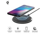Зарядни устройства Trust Qylo Fast Wireless Charging Pad 7.5/10W - black