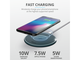 Зарядни устройства Trust Qylo Fast Wireless Charging Pad 7.5/10W - blue