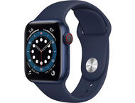 Смарт часовници Apple Watch S6 GPS, 40mm Blue Aluminium Case with Deep Navy Sport Band - Regular