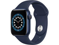 Смарт часовници Apple Watch S6 GPS, 40mm Blue Aluminium Case with Deep Navy Sport Band - Regular