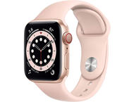 Смарт часовници Apple Watch S6 GPS, 40mm Gold Aluminium Case with Pink Sand Sport Band - Regular