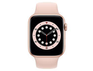 Смарт часовници Apple Watch S6 GPS, 40mm Gold Aluminium Case with Pink Sand Sport Band - Regular