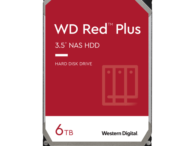 Твърди дискове 6TB 5400rpm Western Digital Red Plus NAS
